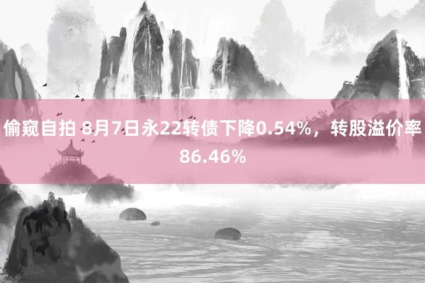 偷窥自拍 8月7日永22转债下降0.54%，转股溢价率86.46%