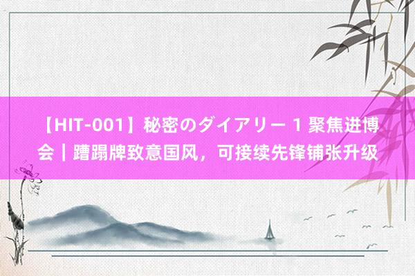 【HIT-001】秘密のダイアリー 1 聚焦进博会｜蹧蹋牌致意国风，可接续先锋铺张升级