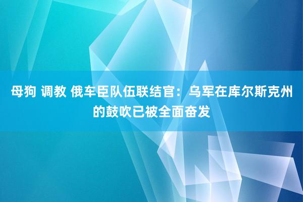 母狗 调教 俄车臣队伍联结官：乌军在库尔斯克州的鼓吹已被全面奋发