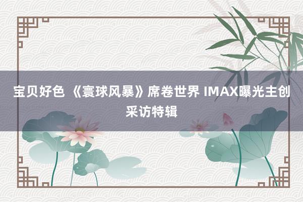 宝贝好色 《寰球风暴》席卷世界 IMAX曝光主创采访特辑