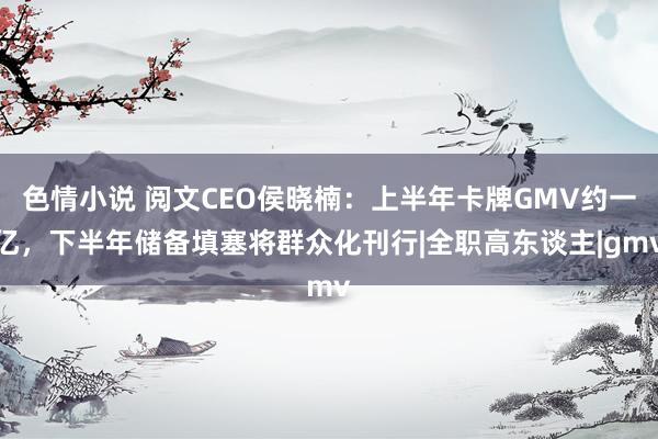 色情小说 阅文CEO侯晓楠：上半年卡牌GMV约一亿，下半年储备填塞将群众化刊行|全职高东谈主|gmv