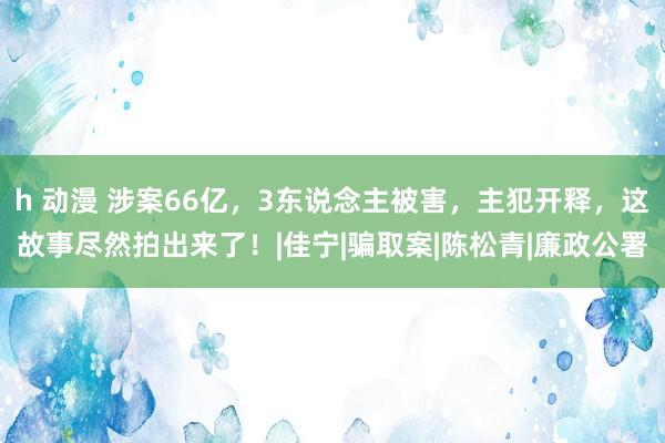 h 动漫 涉案66亿，3东说念主被害，主犯开释，这故事尽然拍出来了！|佳宁|骗取案|陈松青|廉政公署